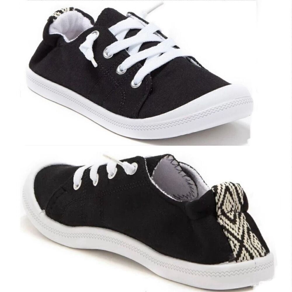 NWT C&C California 9 Gorgeous Scrunch Back Black Sneaker Slip-Ons No Tie Shoes - Picture 12 of 12